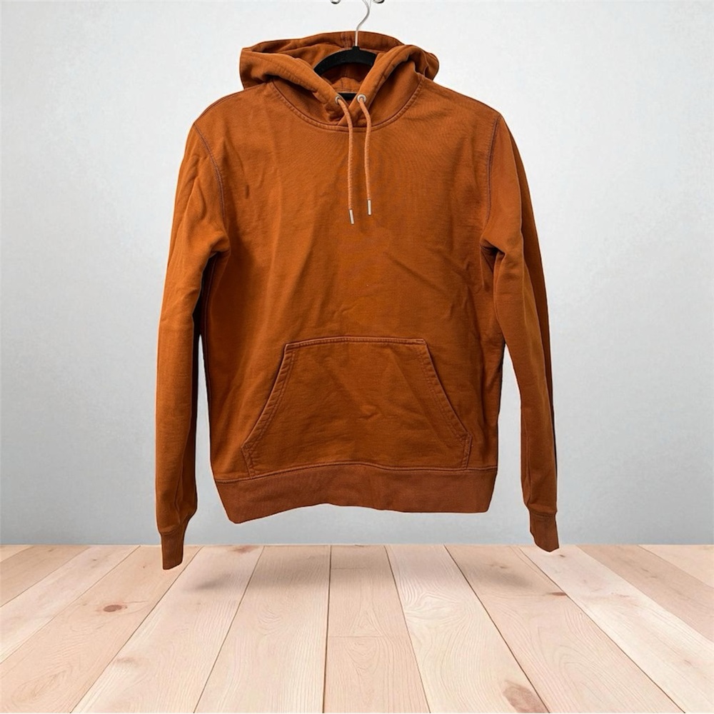 Everlane The Track Organic Cotton Popover Sweatshirt Hoodie Caramel XS
